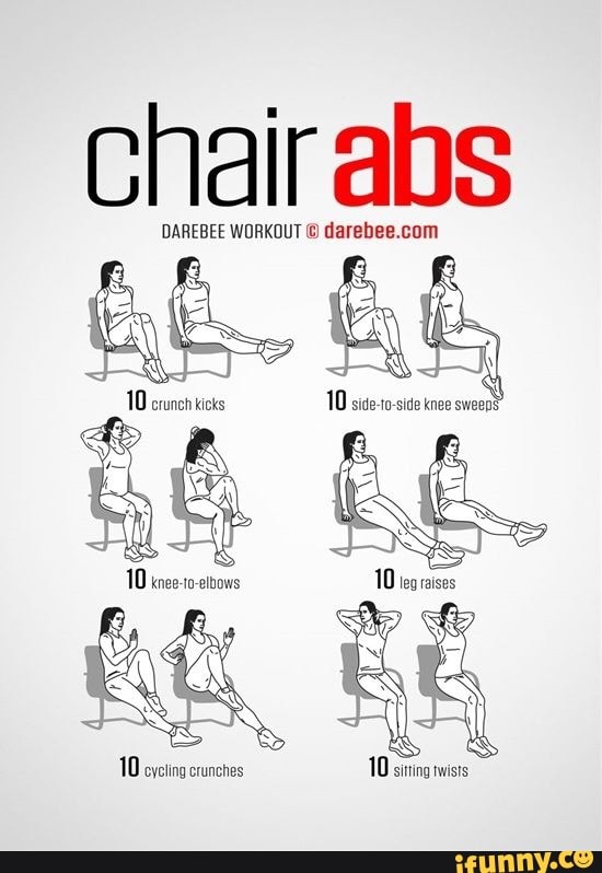 Working from home? Try one of these ever hour. - chair abs DAREBEE ...