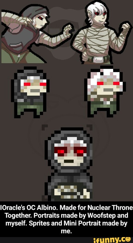 Ioracle S Oc Albino Made For Nuclear Throne Together Portraits Made By Woofstep And Myself Sprites And Mini Portrait Made By Me