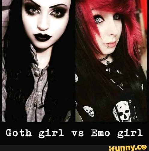 Goth girl vs Emo girl