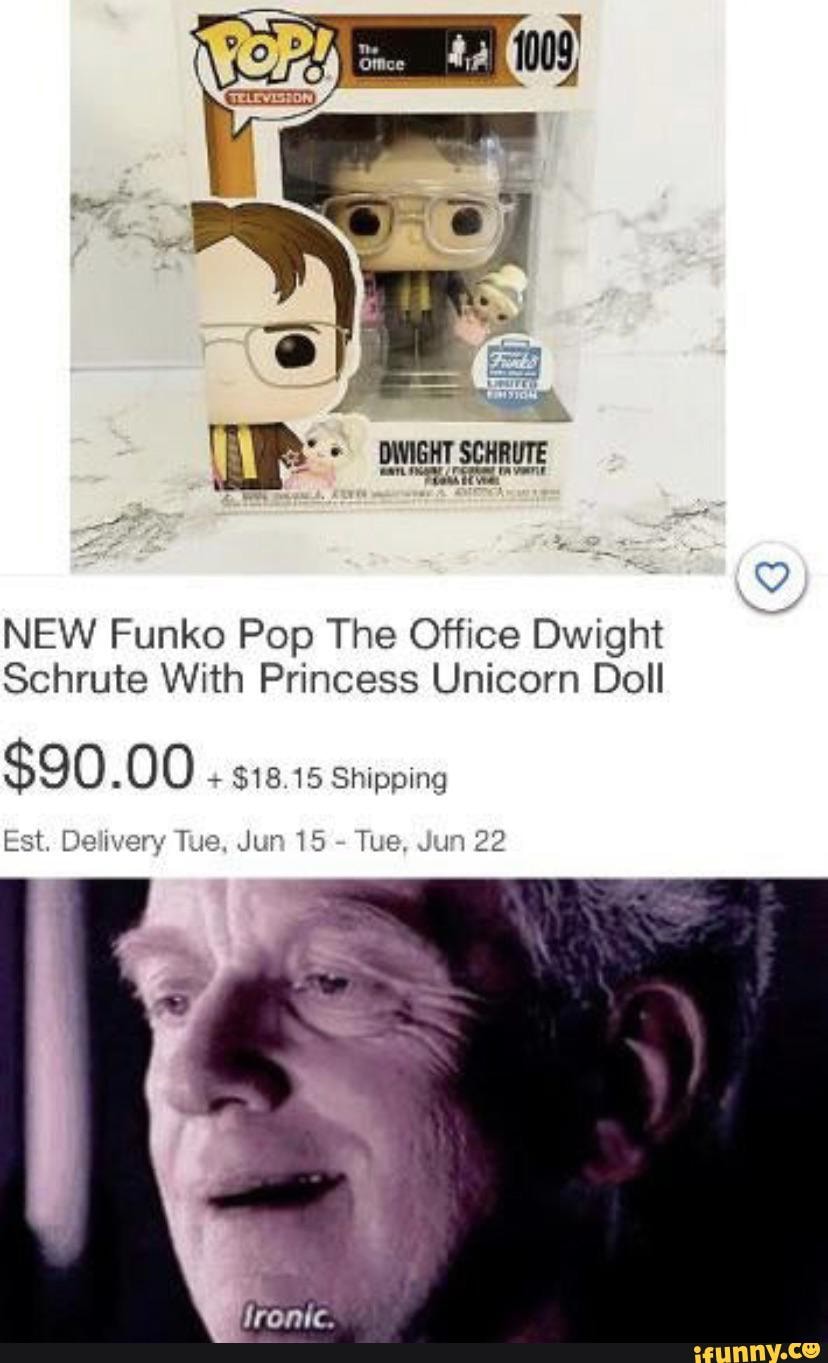 DWIGHT SCHRUTE DWIGHT SCHRUTE NEW Funko Pop The Office Dwight Schrute