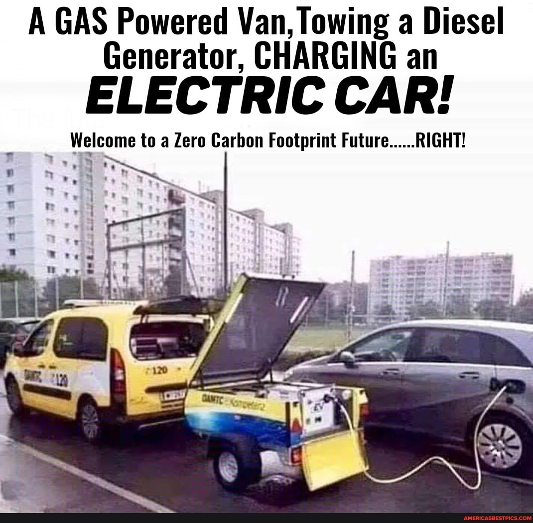 A GAS Powered Generator, Van, Towing a Diesel Generator, CHARGING ...