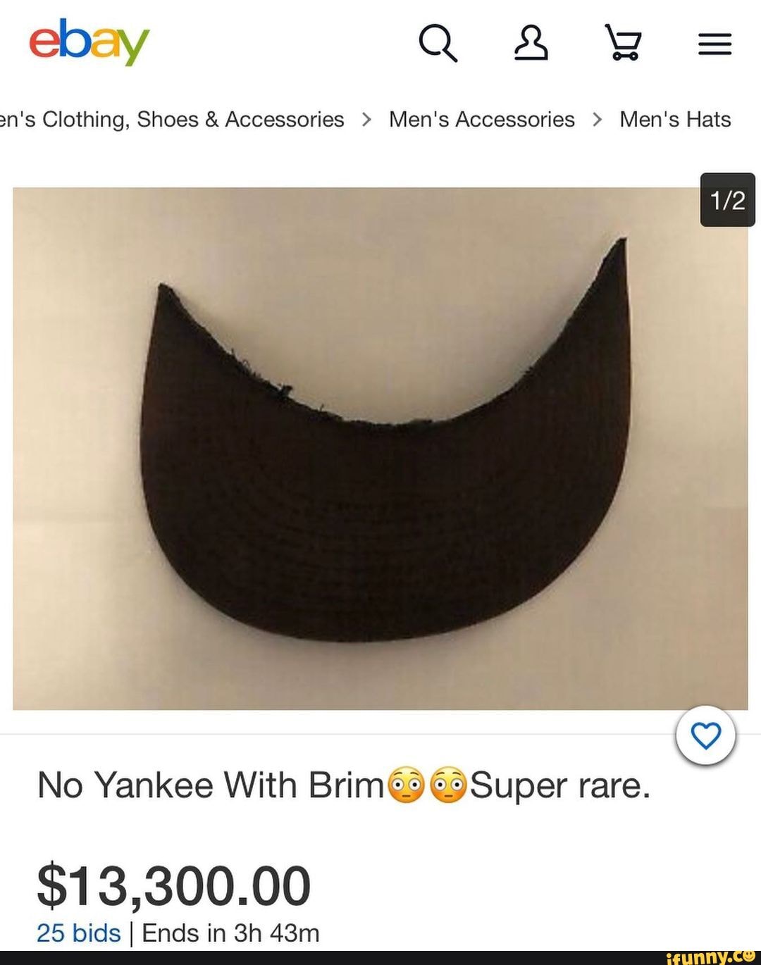 A yankee wit no brim on dat thang! One size fits - Depop