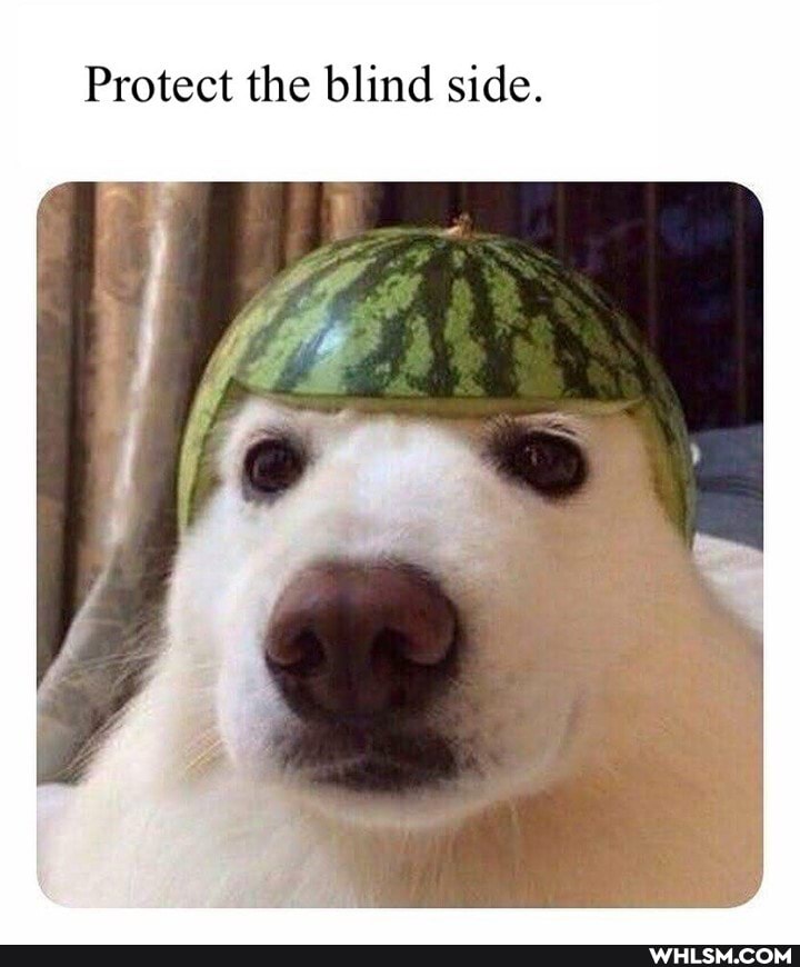 Protect the blind side.