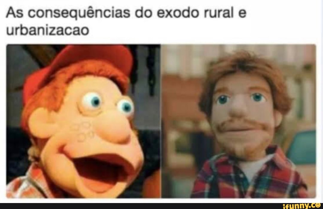 As consequências do exodo rural e urbanizacao