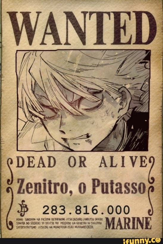 DEAD OR ALIVE)
Lenitro, Putasso ls 283.816.000
MARINE