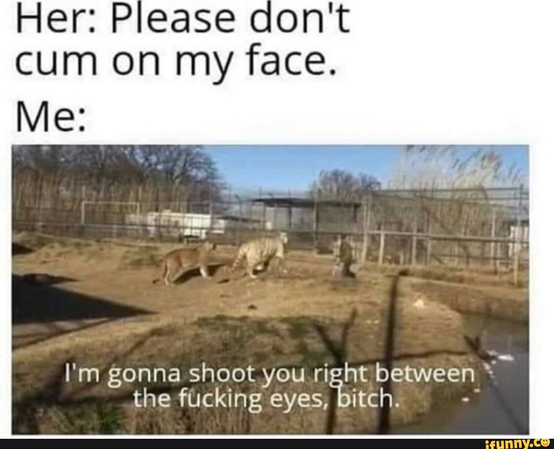 I M Gonna Shoot You Right Between The Fucking Eyes Bitch Ifunny