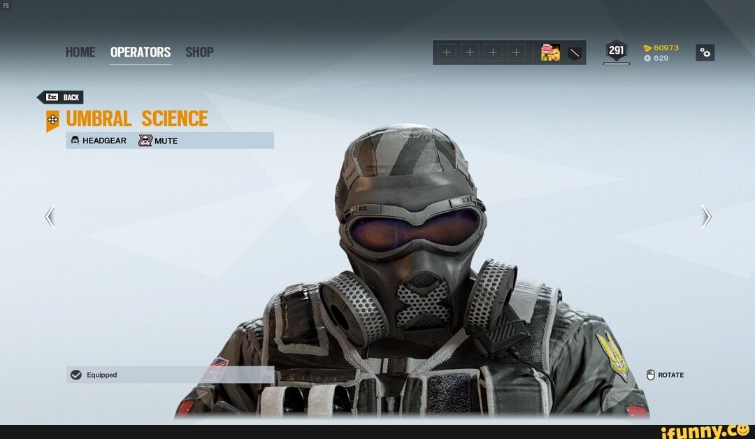The legendary Mute Skins set Headgear! Umbral Science headgear+ Umbra