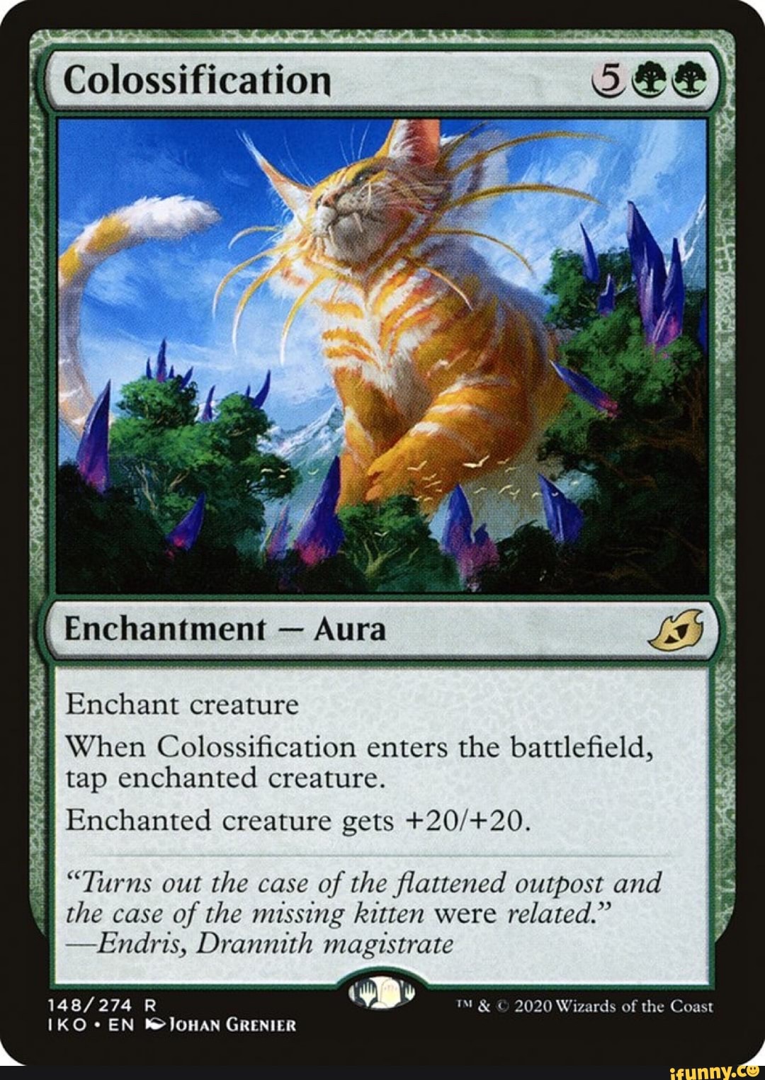 When Colossification Enters The Battlefield Tap Enchanted Creature 
