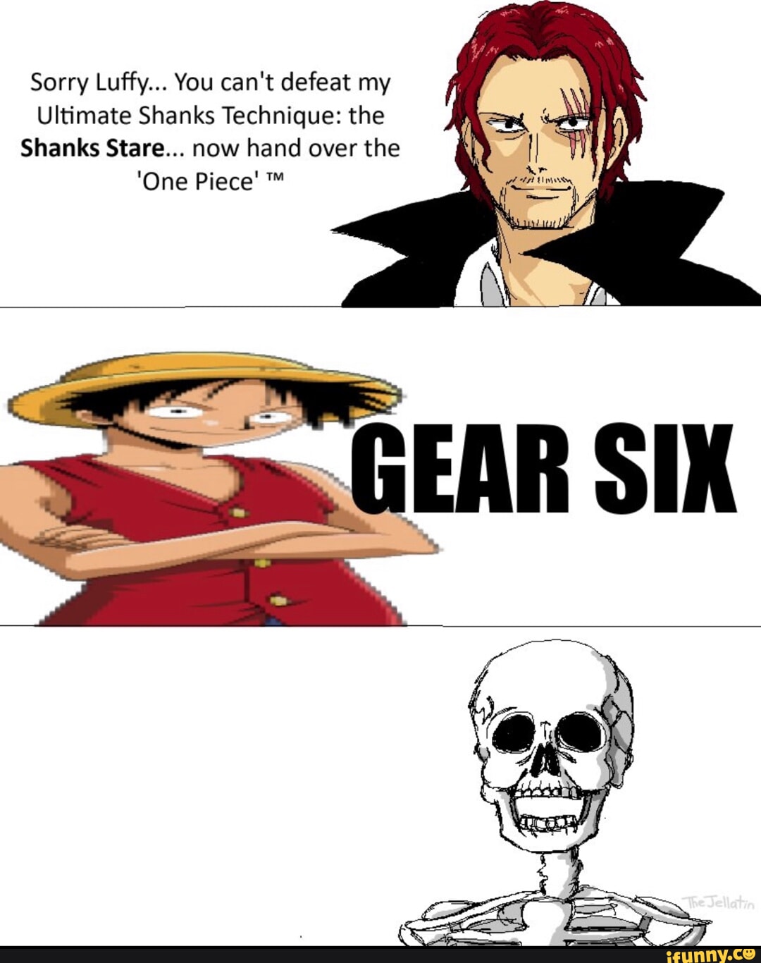 One piece memes - Shanks savage at😁😁😁