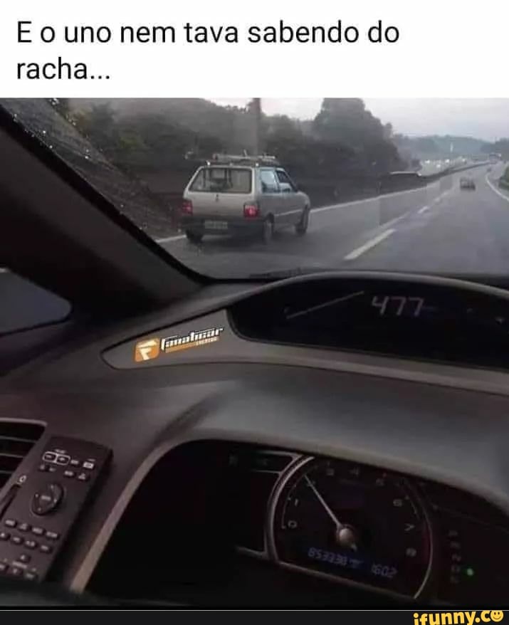 E o uno nem tava sabendo do racha...
ss