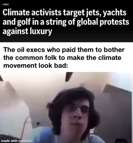 Climate activists target jets, yachts and golf in a string of