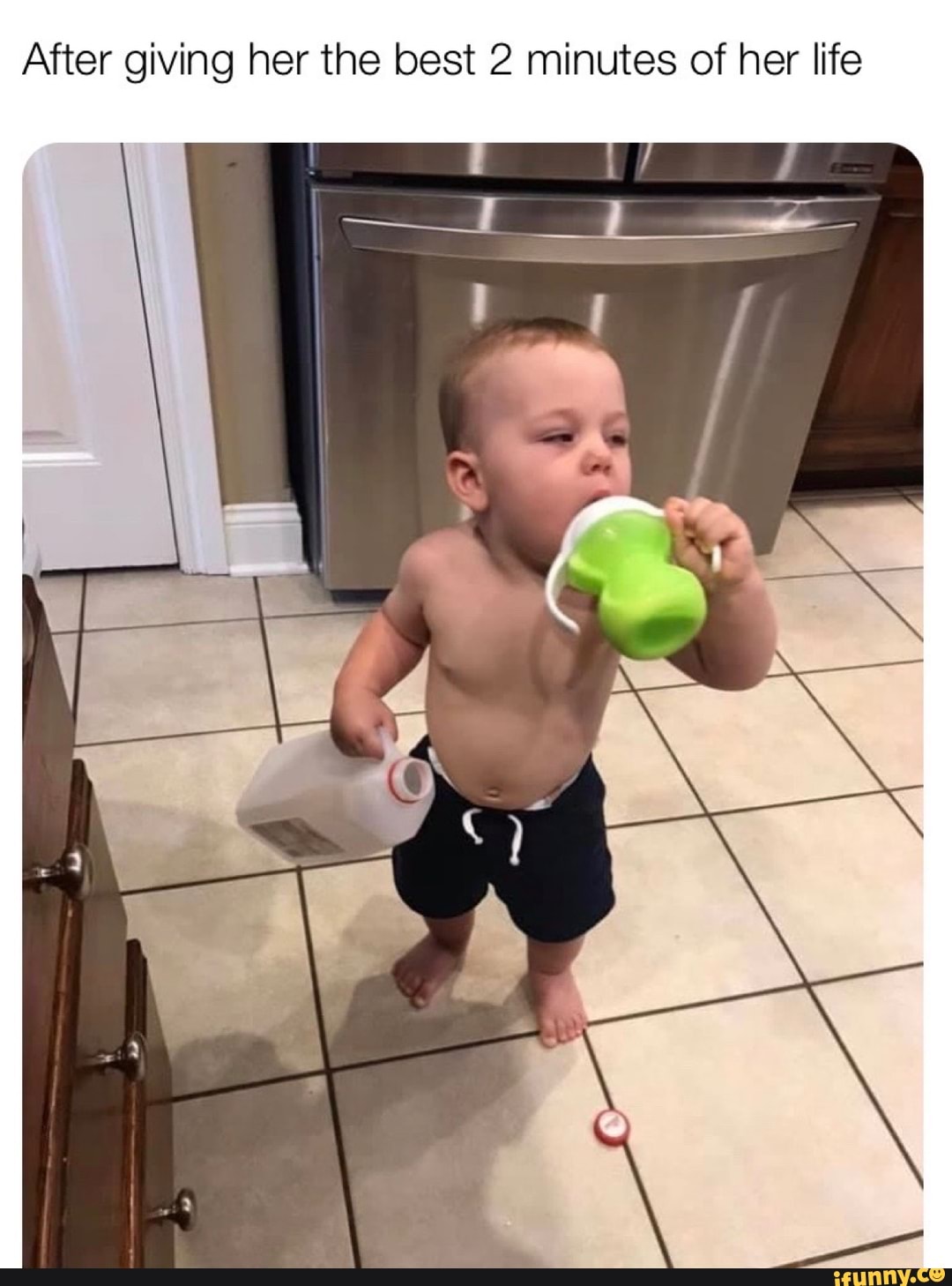 After giving her the best 2 minutes of her life - iFunny