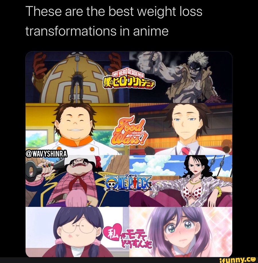 These are the best weight loss transformations in anime - iFunny