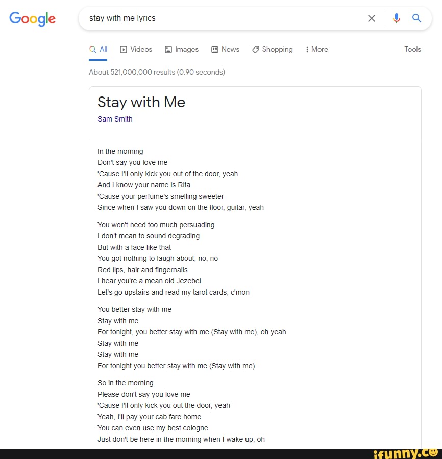 Sam Smith – Stay With Me Lyrics