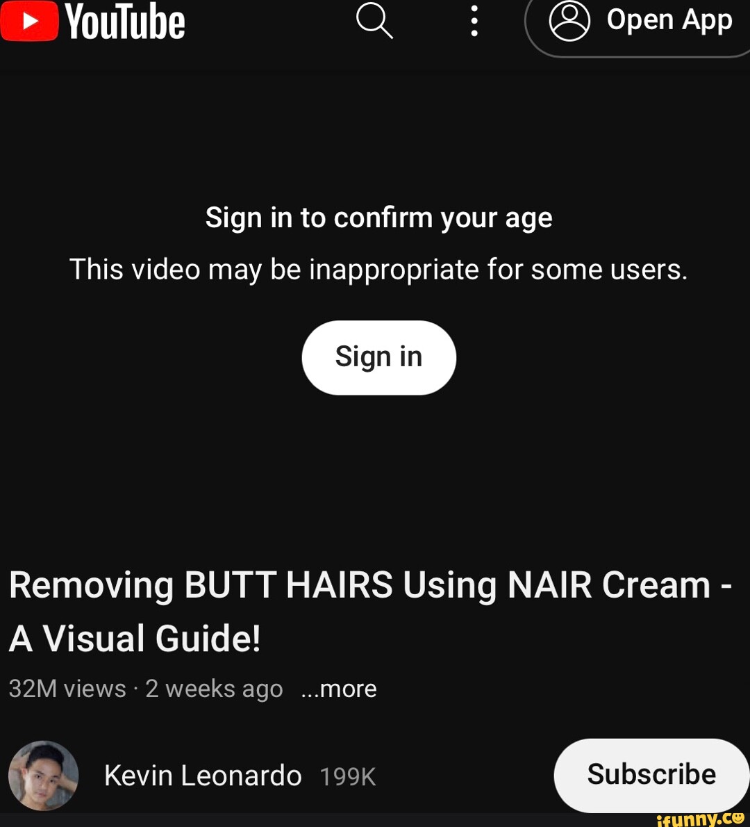 YouTube Open App Sign in to confirm your age This video may be  inappropriate for some