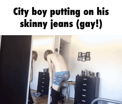 Skinny gay boy