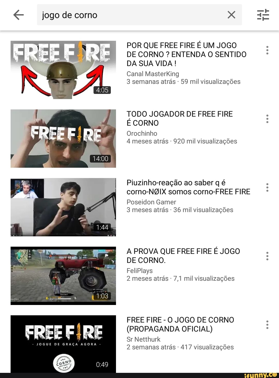 POR QUE FREE FIRE É UM JOGO DE CORNO ? ENTENDA O SENTIDO DA SUA VIDA ! 