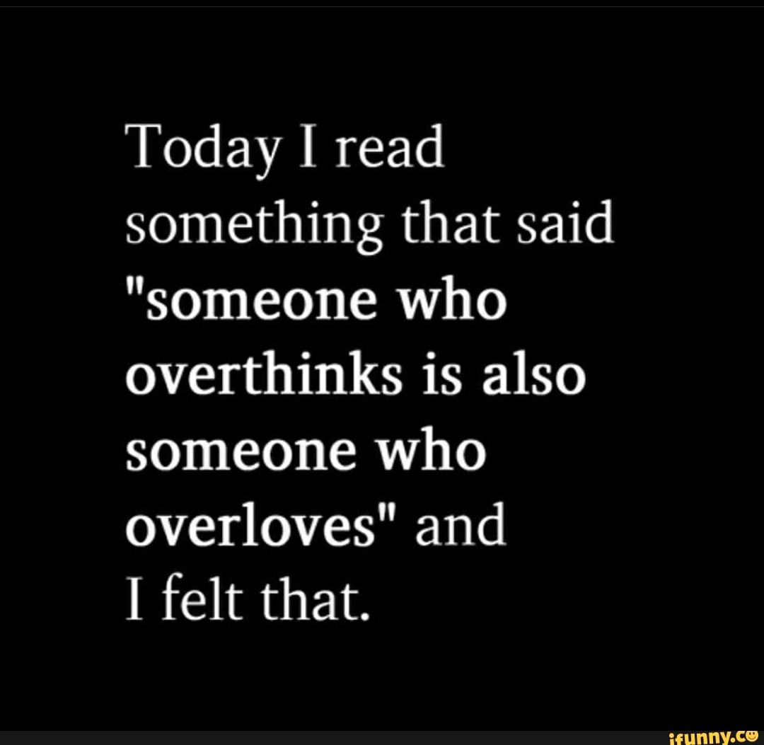 Today I read something that said 