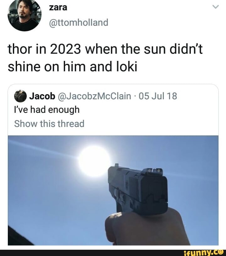 Thor in 2023 when the sun didn't shine on him and loki º Jacob ...