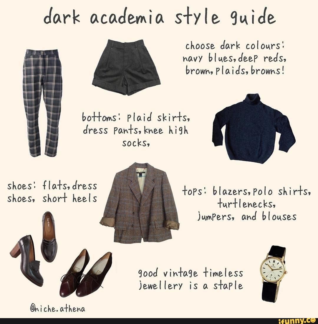 Стиль Dark Academy Женский