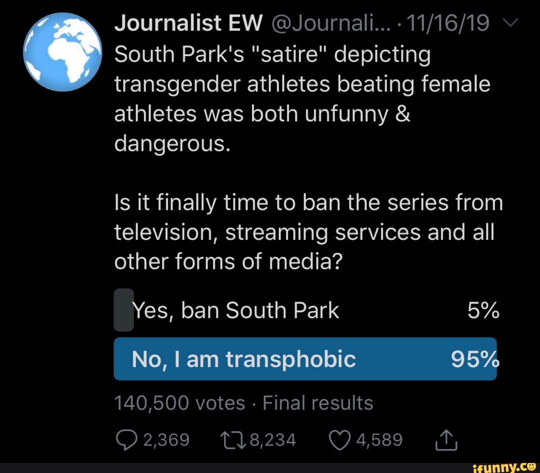South Park s satire Depicting Transgender Athletes Beating Female 