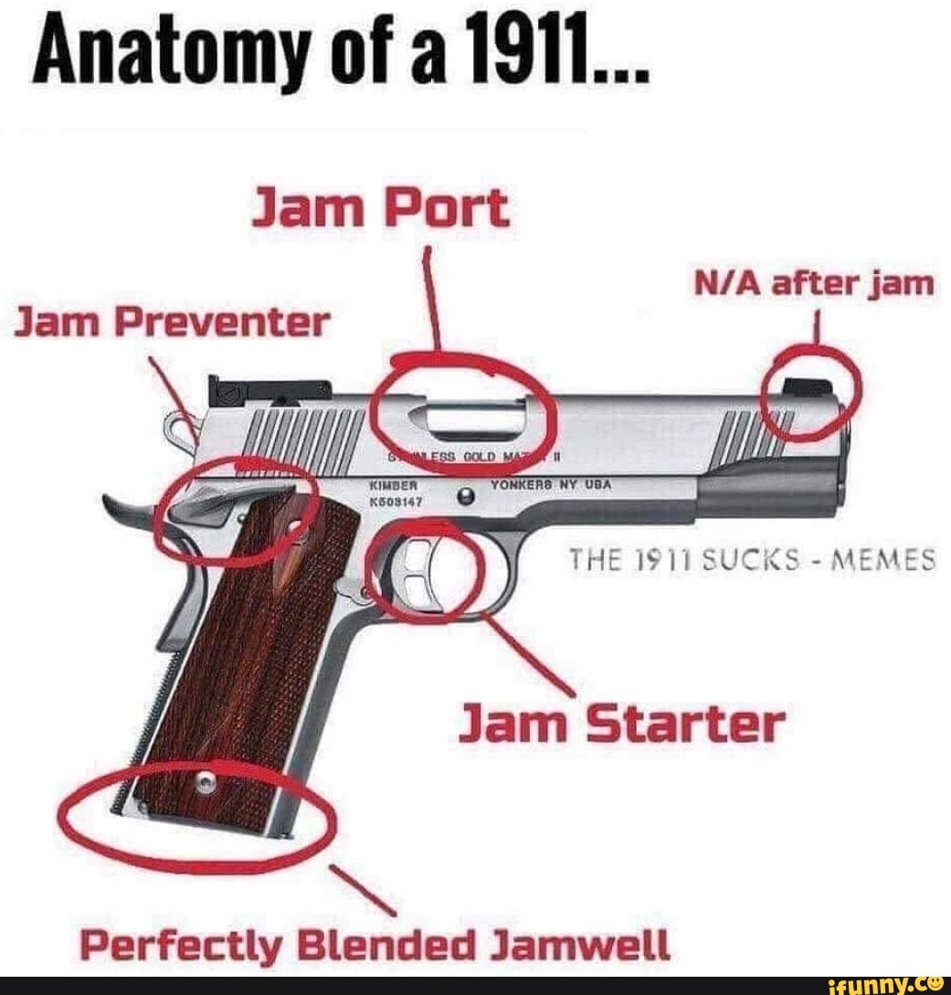 Anatomy Of A 1911 Jam Port After Jam Jam Preventer Perfectly Blended