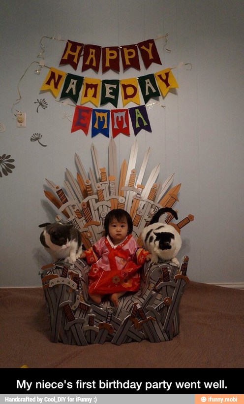 My niece's first birthday party went well. - My niece's first birthday party went well.