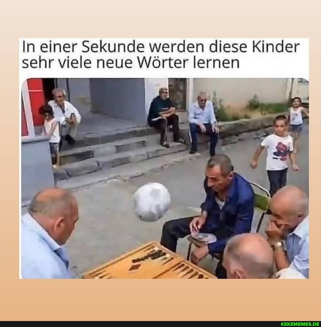 In einer Sekunde werden diese Kinder sehr viele neue Wörter lernen