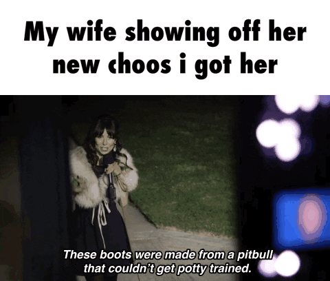 My wife showing off her new choos got her These boots were mace trom