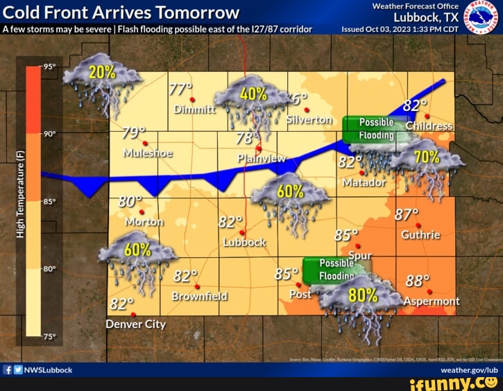A few storms may be severe I Flash flooding possible east of the