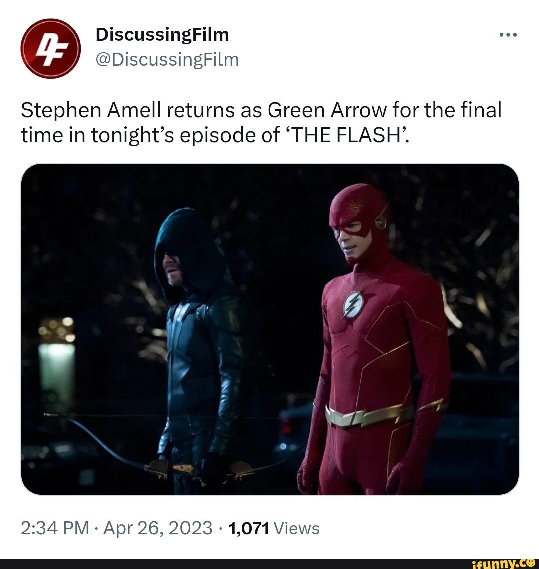 Stephen Amell Returns As Green Arrow For The Final Time In Tonights Episode Of The Flash Pm 4238
