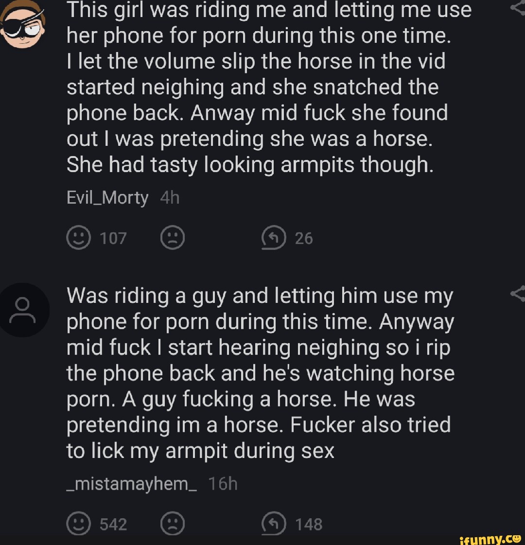 His girl was riding me and letting me use her phone for porn during this one