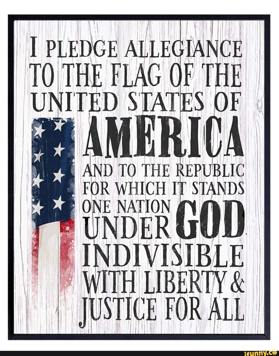 PLEDGE ALLEGIANCE FLAG OF THE ITED STATES OF ERICA AND TO THE REPUBLIC