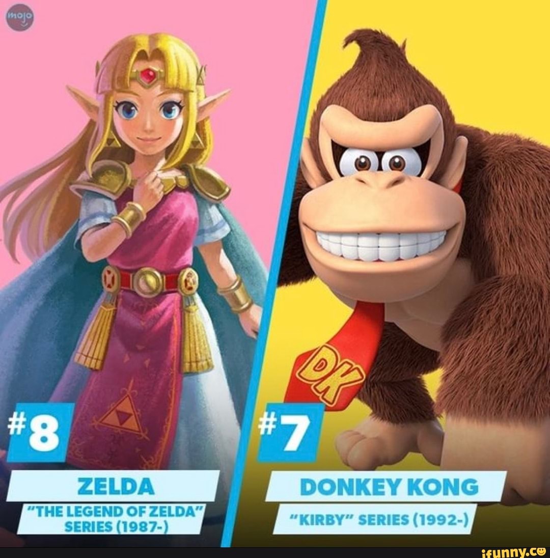 "THE LEGEND OF ZELDA" SERIES (1987) DONKEY KONG KIRBY SERIES iFunny