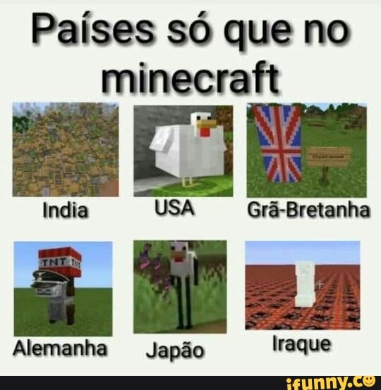 Países só que no
minecraft