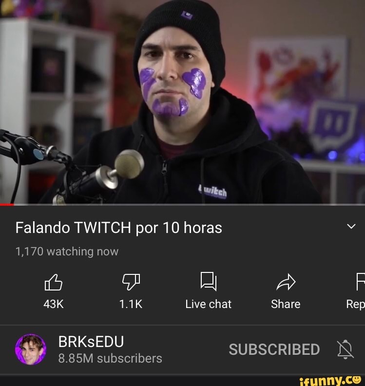 Falando TWITCH por 10 horas
1,170 watching now
1.1K Live chat Share Rep
TI
BRKsEDU
8.85M subscribers SUBSCRIBED