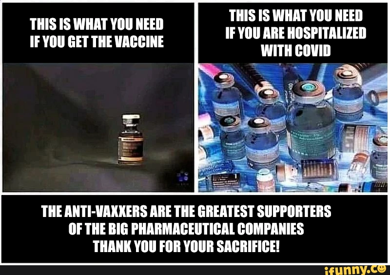 THIS IS WHAT YOU NEED IF YOU ARE HOSPITALIZED WITH COVID THIS IS WHAT YOU NEED IF YOU GET THE VACCINE THE ANTI-WAXKERS ARE THE GREATEST SUPPORTERS OF THE BIG PHARMACEUTICAL COMPANIES THANK YOU FOR YOUR SACRIFICE!
