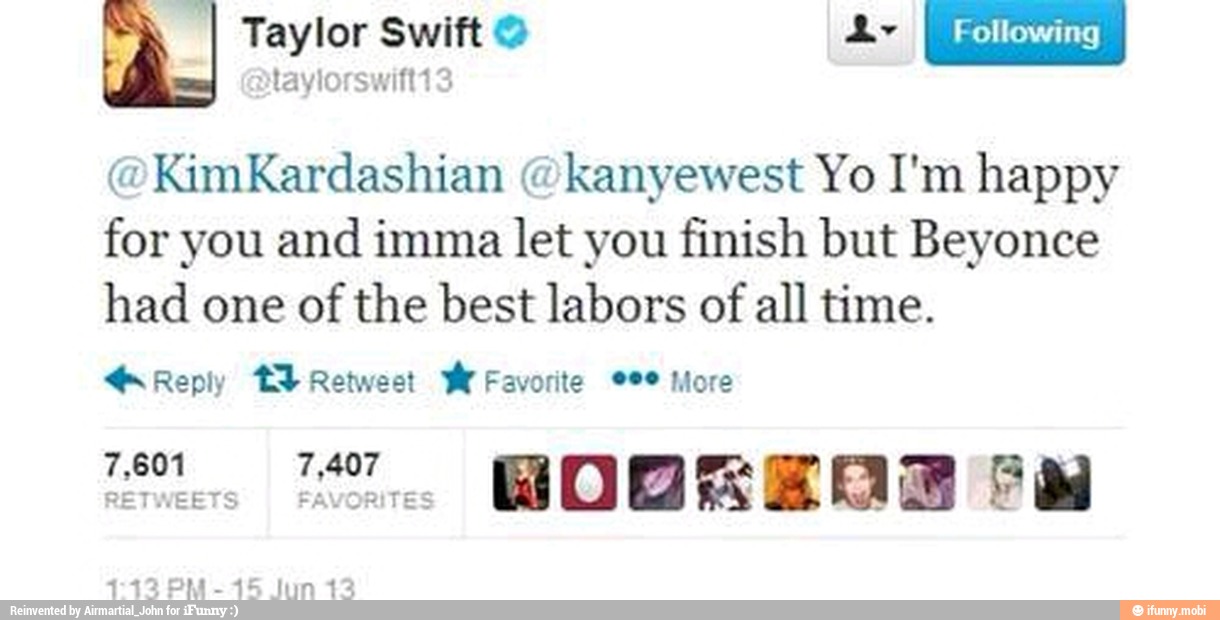 @KimKardashian @kanyewest Yo I'm happy
for you and imma let you finish but Beyonce
had one of the best labors of
all time.
Reply A eee more
Sees ones BOBKERR Se