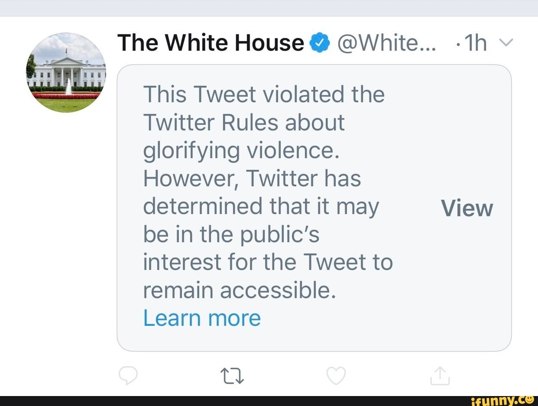 This Tweet Violated The Twitter Rules About Glorifying Violence ...