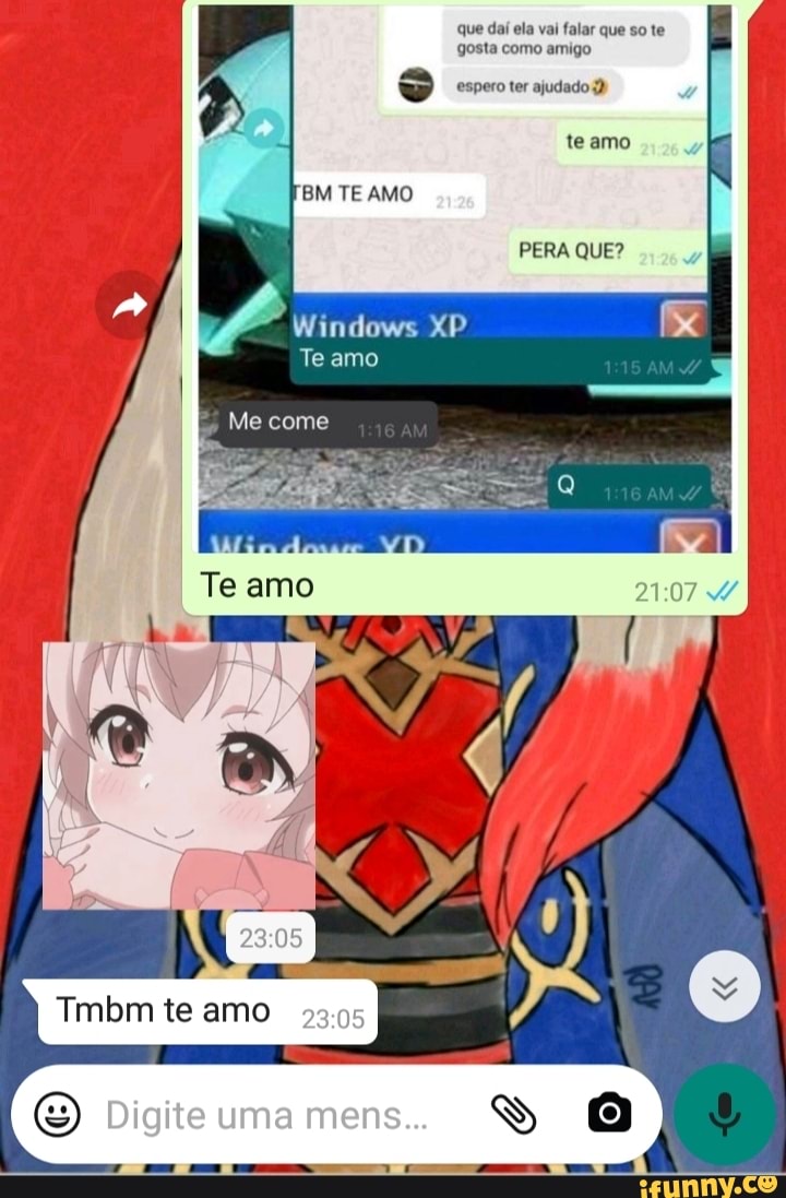 que daí ela vai falar que so te gosta como amigo
espero ter ajudado
teamo
PERA QUE?
TE AMO
Windows XP
Te amo
Me come
amo
Digite uma mens. SS