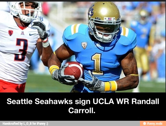 Seattle Seahawks sign UCLA WR Randall
Carroll. - Seattle Seahawks sign UCLA WR Randall Carroll.
