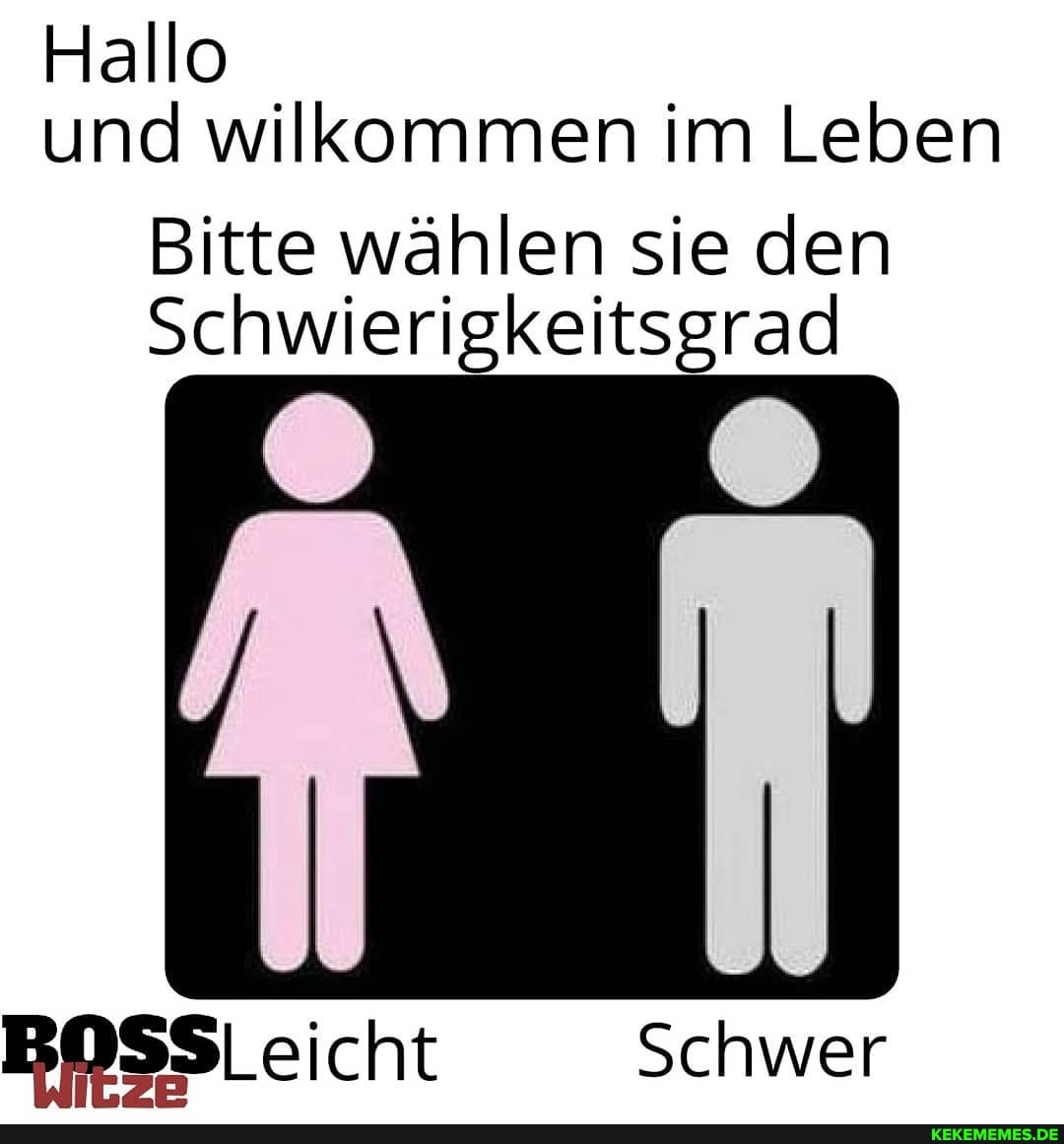 Hallo
und wilkommen im Leben
Bitte wählen sie den
Schwierigkeits
Leicht
Schwer