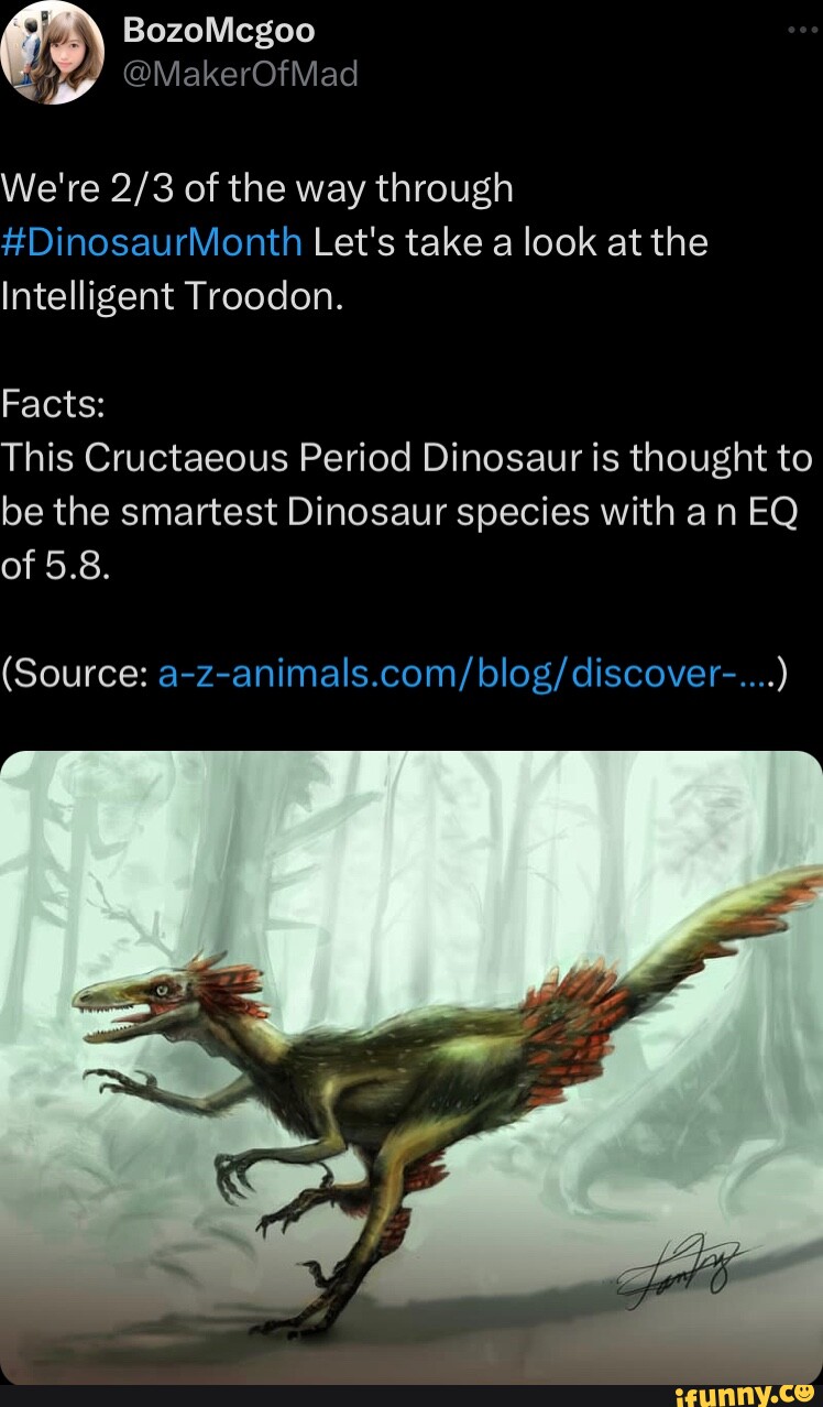 Troodon memes. Best Collection of funny Troodon pictures on iFunny