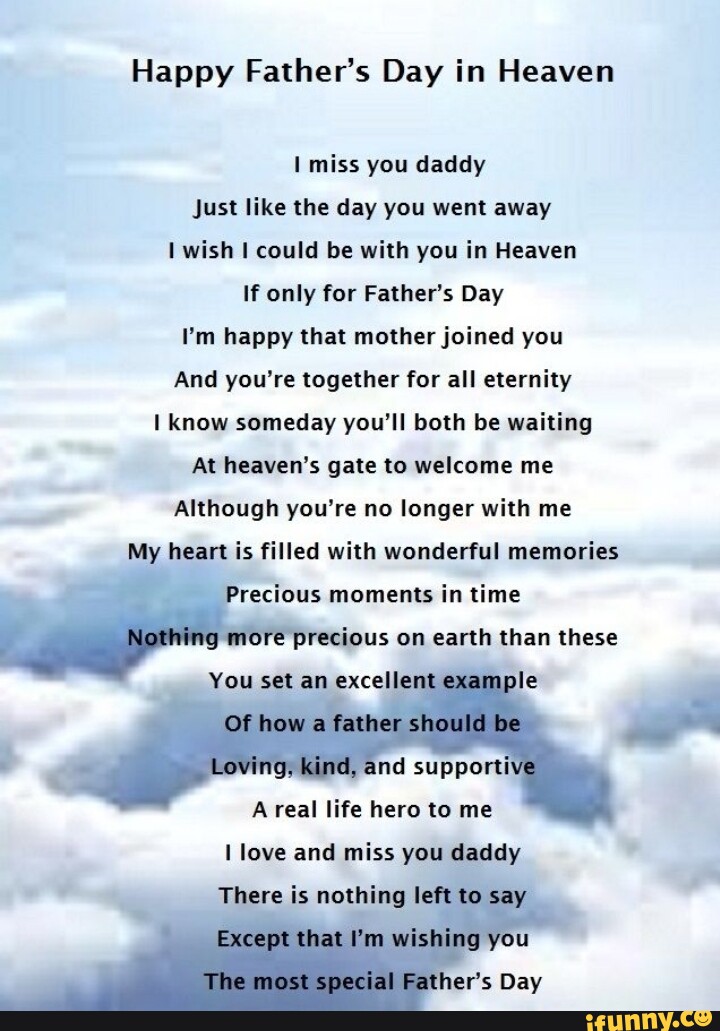 Happy Father's Day in Heaven I miss you daddy Just like the day you ...