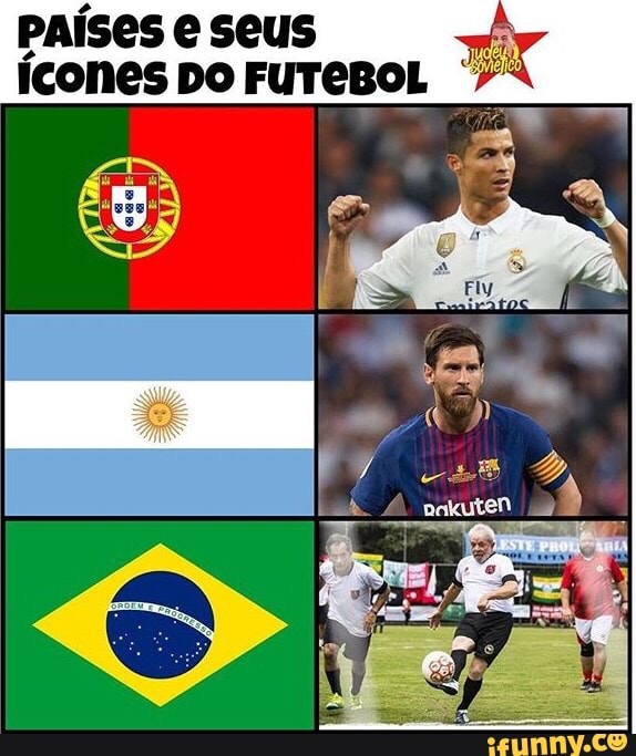 Países e seus
Ícones DO FUTEBOL
