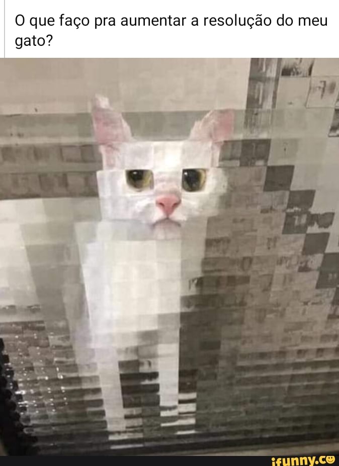 que faço pra aumentar a resolução do meu gato?