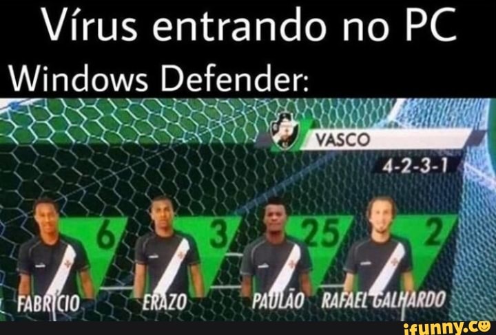 Vírus entrando no PC Windows Defender.
