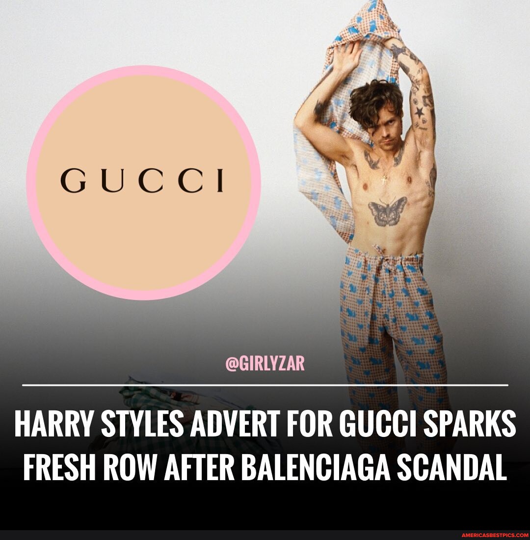 Gucci Criticized For Pics Of Harry Styles Posing With Mattress