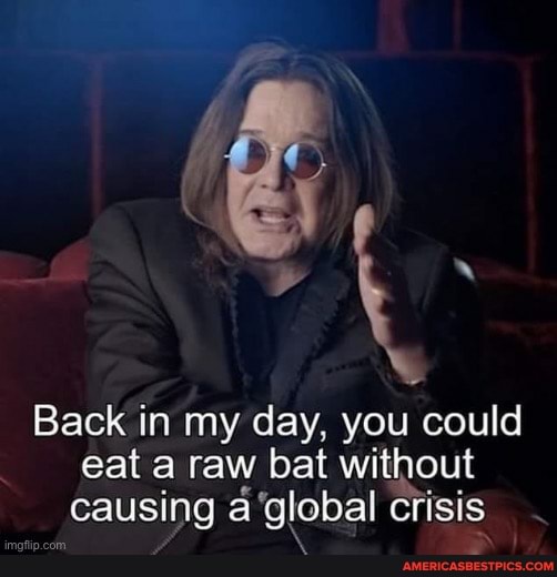 Back in my day, you could eat a raw bat without causing a 'global crisis