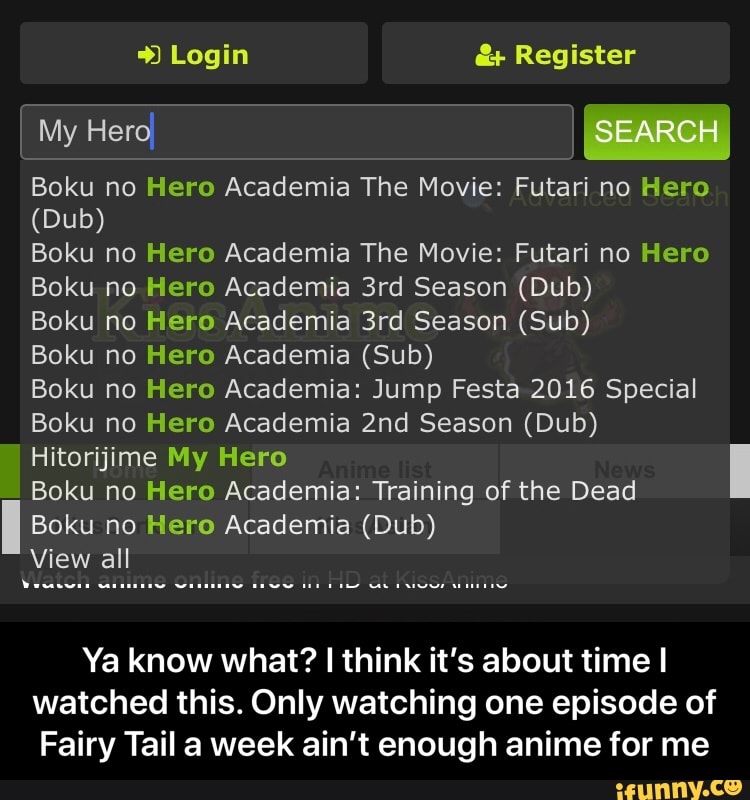 Dub) Boku no Hero Academia The Movie: Futari no Hero Boku no Hero Academia  3rd Season (